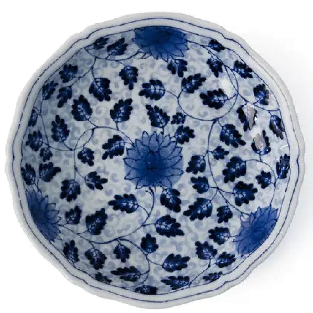 MIYA Company Ai Karakusa 6.75" Dessert Dish Discount