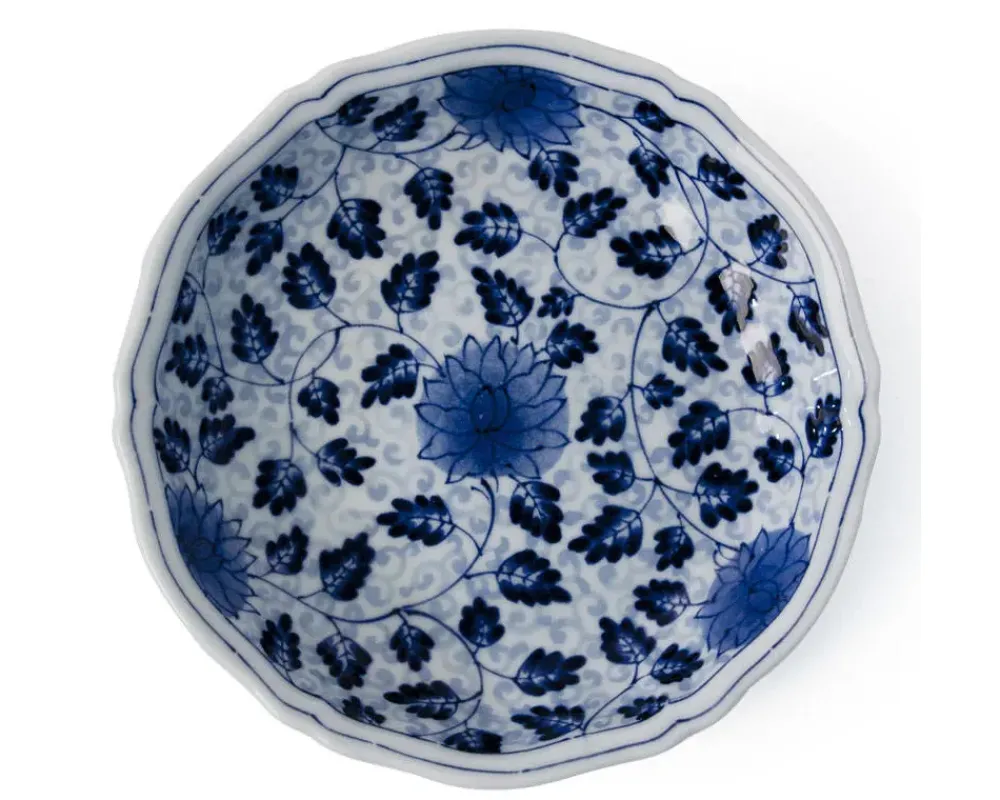 MIYA Company Ai Karakusa 6.75" Dessert Dish Discount