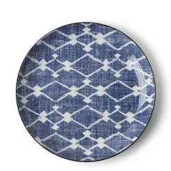 MIYA Company Aizome Hishi 8.5" Plate Hot