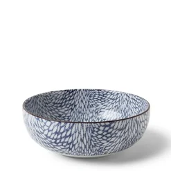 MIYA Company Aizome Mums 7" Bowl Hot