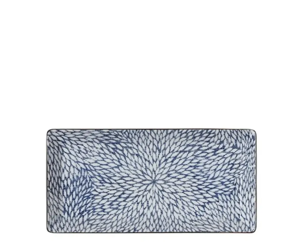 MIYA Company Aizome Mums Rectangle Plate New