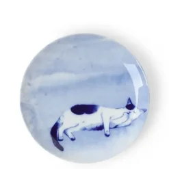 MIYA Company Blue Cat On Side Plate New