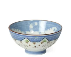 MIYA Company Blue Cat Rice Bowl Best