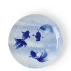 MIYA Company Blue Fish Swimming Plate