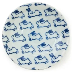 MIYA Company Blue Rabbit 4" Sauce Dish Best