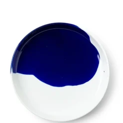 MIYA Company Blue Splash 6.25" Plate Discount
