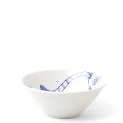MIYA Company Blue & White Cat 4.5" Rice Bowl Hot