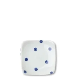 MIYA Company Blue & White Dots 3.5" Plate Best