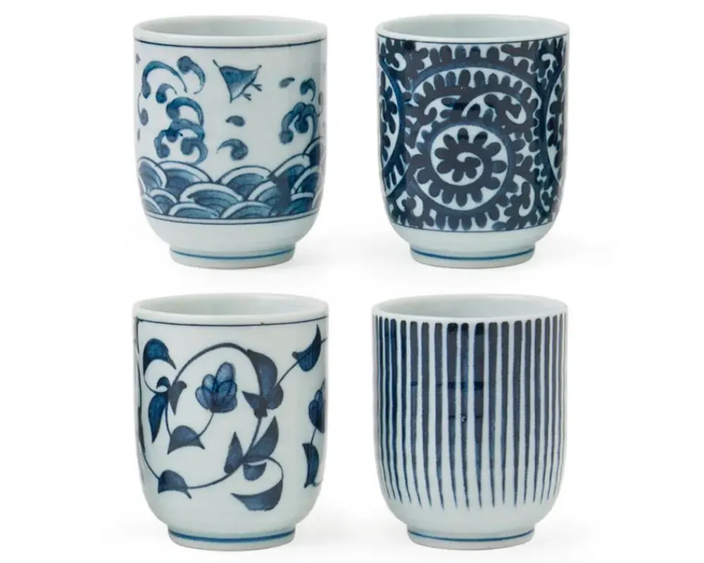 MIYA Company Blue & White Teacup Set Best