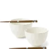 MIYA Company Boulder White Bowl Set/2