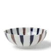 MIYA Company Bowl Brown Indigo Spokes 8-3/8"
