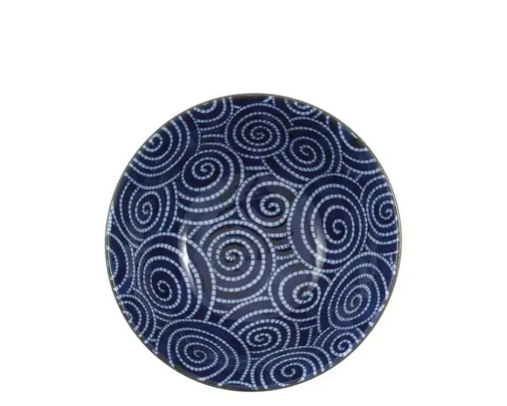 MIYA Company Bowl Cobalt Cloud Swirls 5.75" Outlet