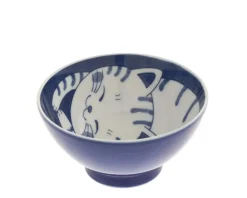 MIYA Company Bowl Rice Cat Blue Tabby 4-5/8" Sale