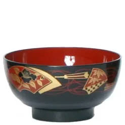 MIYA Company Bowl Soup 4.5" Black Fans Hot