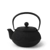 MIYA Company Cast Iron Teapot Black Hobnail 0.65L