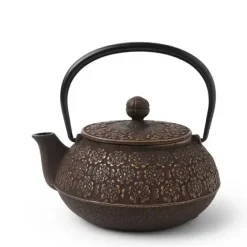 MIYA Company Cast Iron Teapot Gold/Brown Sakura Online
