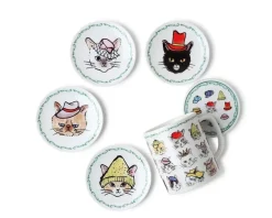 MIYA Company Cats In Hats Mug With Lid