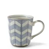MIYA Company Celadon Chevron 8 Oz. Mug Clearance
