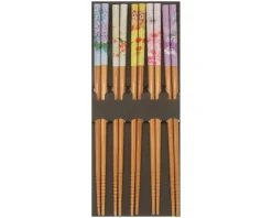 MIYA Company Chopsticks Set Bamboo Garden Seasons Discount