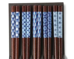 MIYA Company Chopsticks Set Wood Aizome Patterns Online