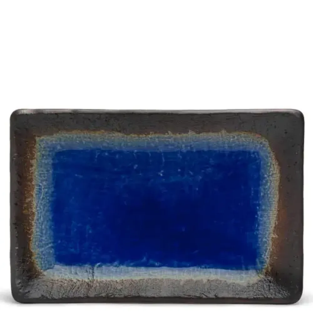 MIYA Company Cobalt Blue 8.75" X 5.5" Plate Hot