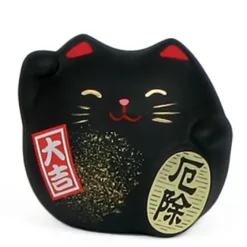 MIYA Company Feng Shui Cat 2.25" - Black Outlet