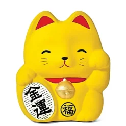 MIYA Company Feng Shui Fortune Cat Bank - Yellow Clearance
