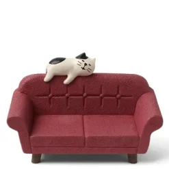 MIYA Company Figurine Cat On Red Sofa Discount