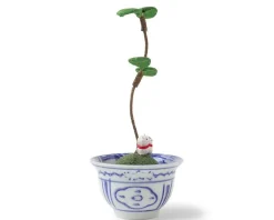 MIYA Company Figurine Potted Plant Fortune Cats New