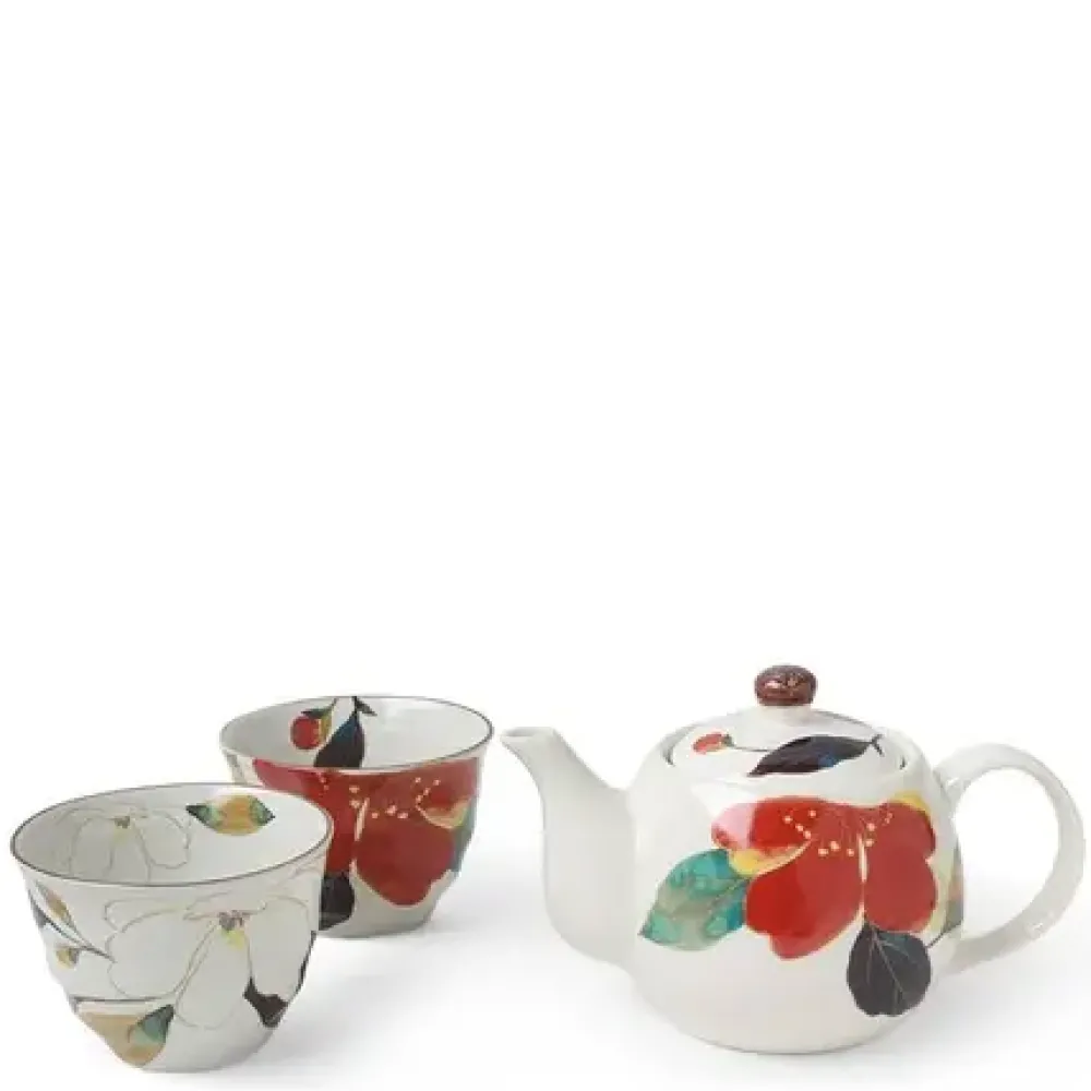MIYA Company Floral Fall Tea Set
