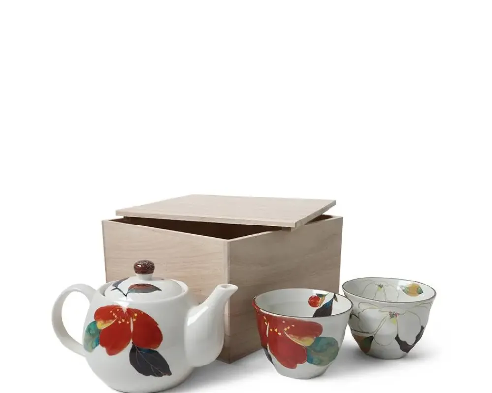 MIYA Company Floral Fall Tea Set
