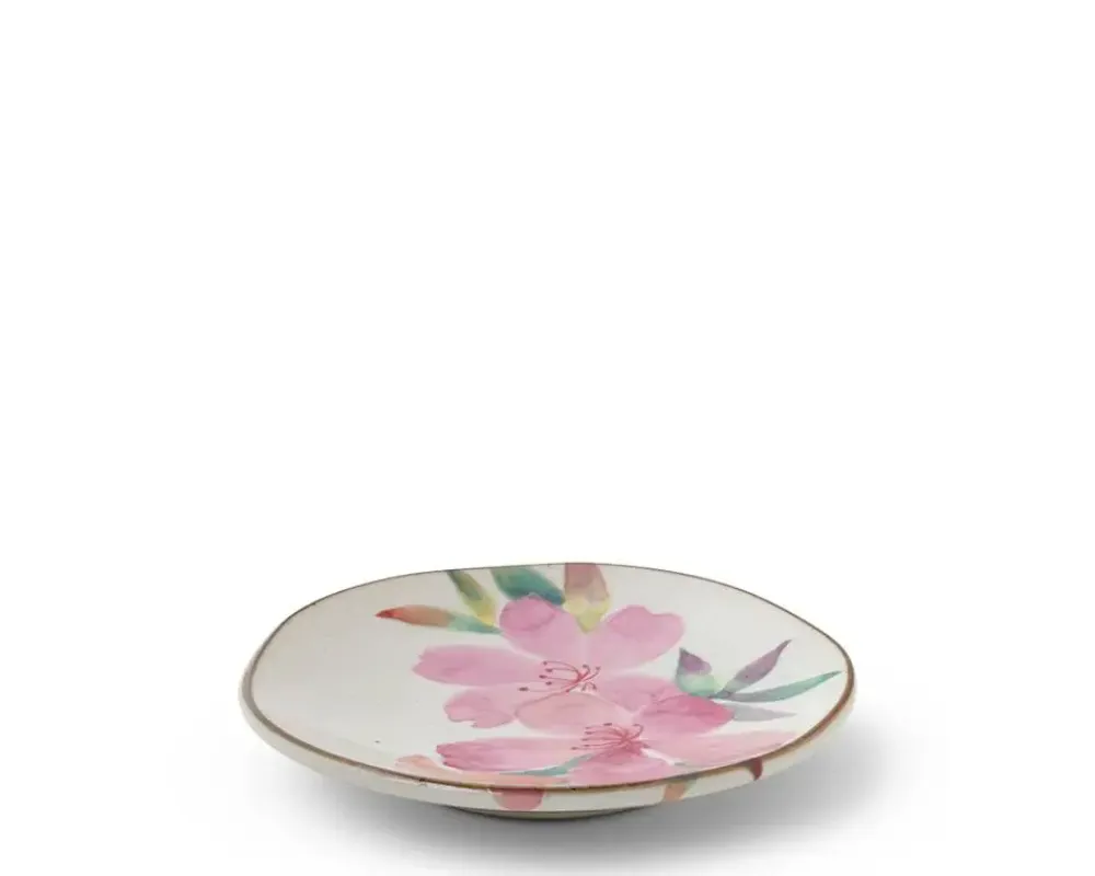 MIYA Company Floral Mini Plate Pink