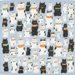 MIYA Company Furoshiki 19-3/4" Maneki Neko Clearance