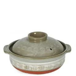 MIYA Company Hana-Mishima Donabe Casserole, 20 Oz. Hot