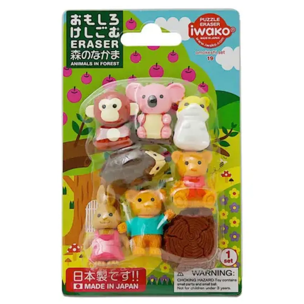 MIYA Company Iwako Forest Friends Eraser Pack At Miya Discount