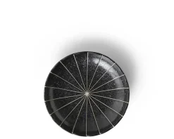 MIYA Company Kasa Lines Black 4.75" Plate