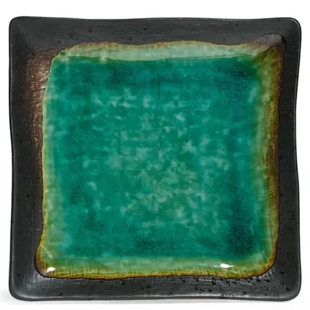 MIYA Company Kosui Green 7" Square Plate Outlet