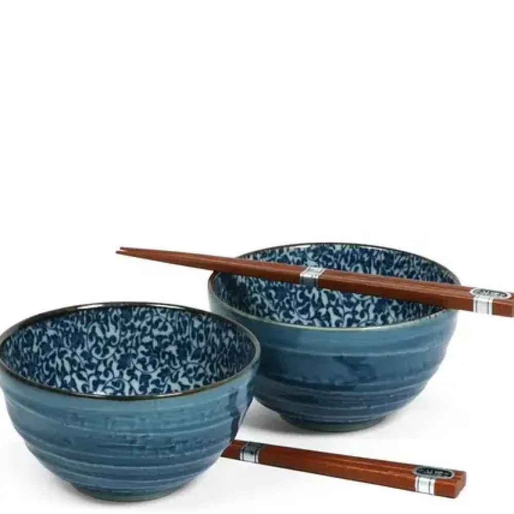 MIYA Company Kyo Karakusa 5.25" Bowl For Two Set Best