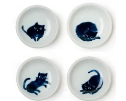 MIYA Company Midnight Blue Cat Dish Set Discount