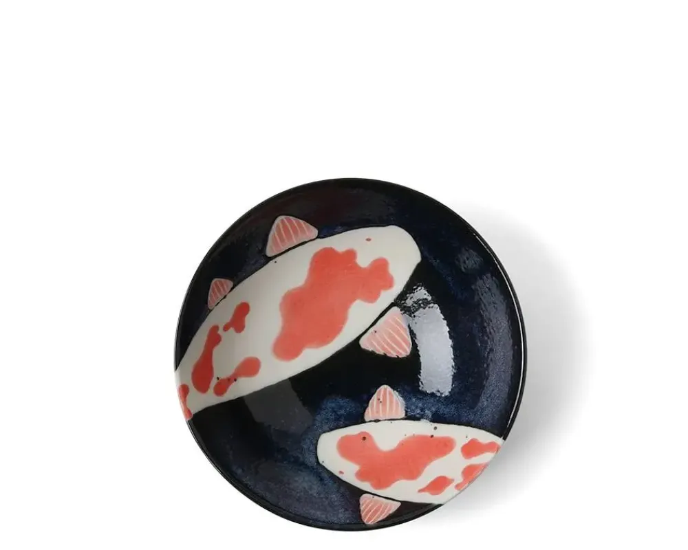 MIYA Company Namako Koi 5.75" Shallow Bowl Hot