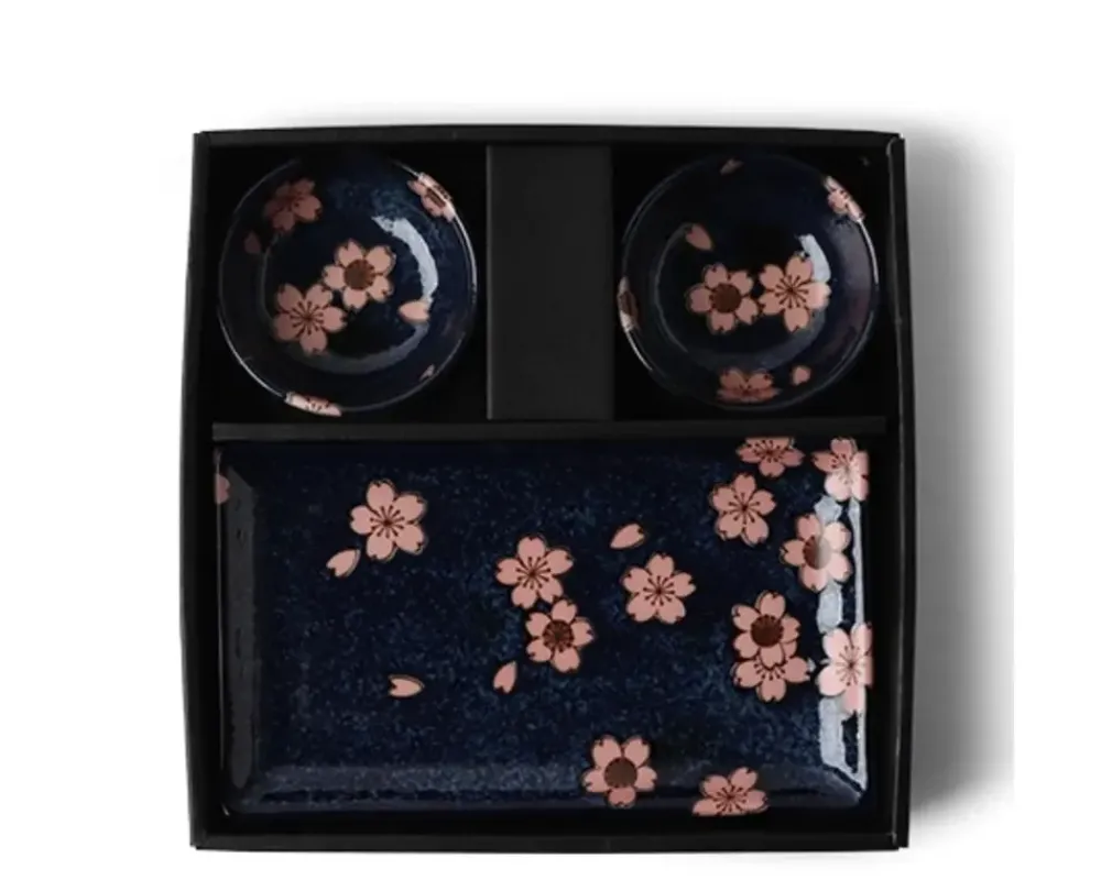 MIYA Company Namako Pink Sakura Sushi For Two Set
