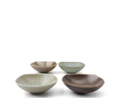 MIYA Company Pacific Forest Matte Sauce Dish Set 4-1/4" New