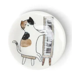 MIYA Company Piano Cat 6-1/8" Plate Online