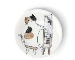 MIYA Company Piano Cat 6-1/8" Plate Online