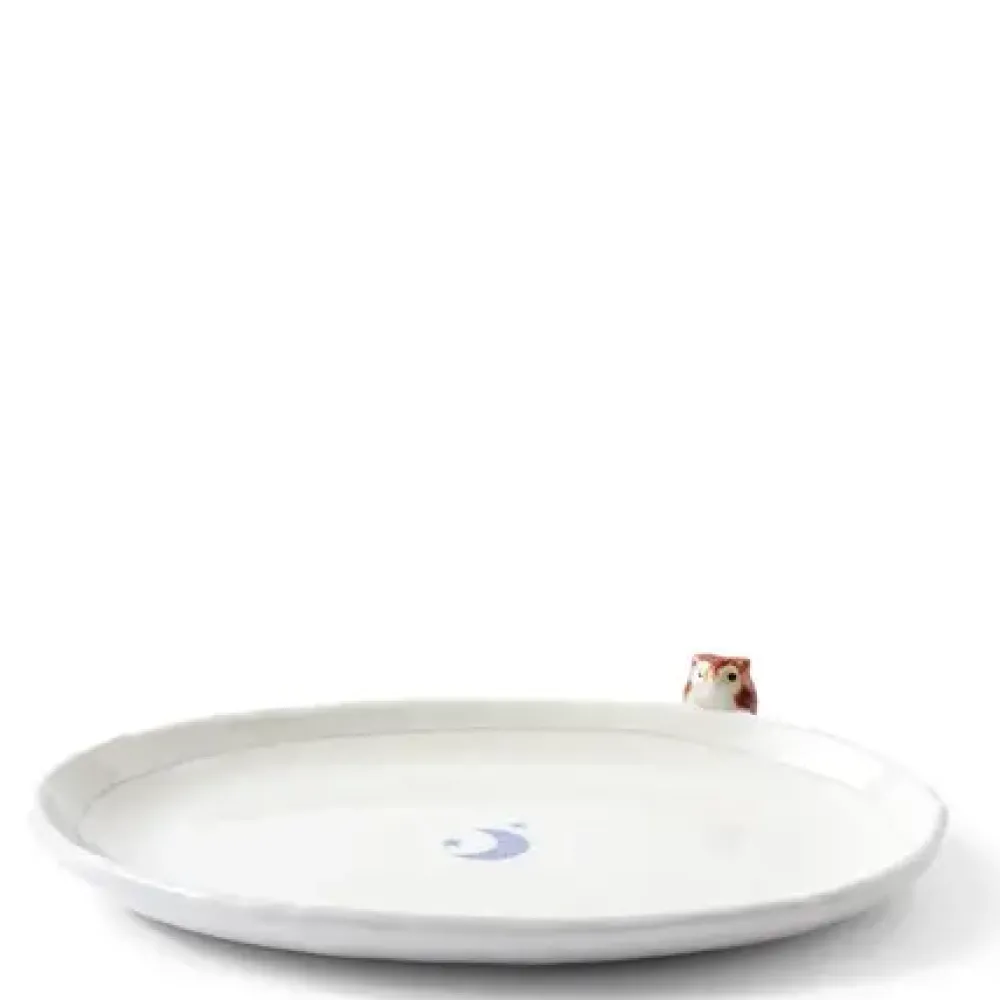 MIYA Company Plate Owl & Moon Design Discount