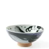 MIYA Company Rice Bowl Blue Whale Waves (Xl) 5-3/4" Online