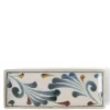 MIYA Company Rustic Blue Vines Rectangle Plate Hot