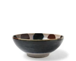 MIYA Company Rustic Dots 8.5" Shallow Bowl New