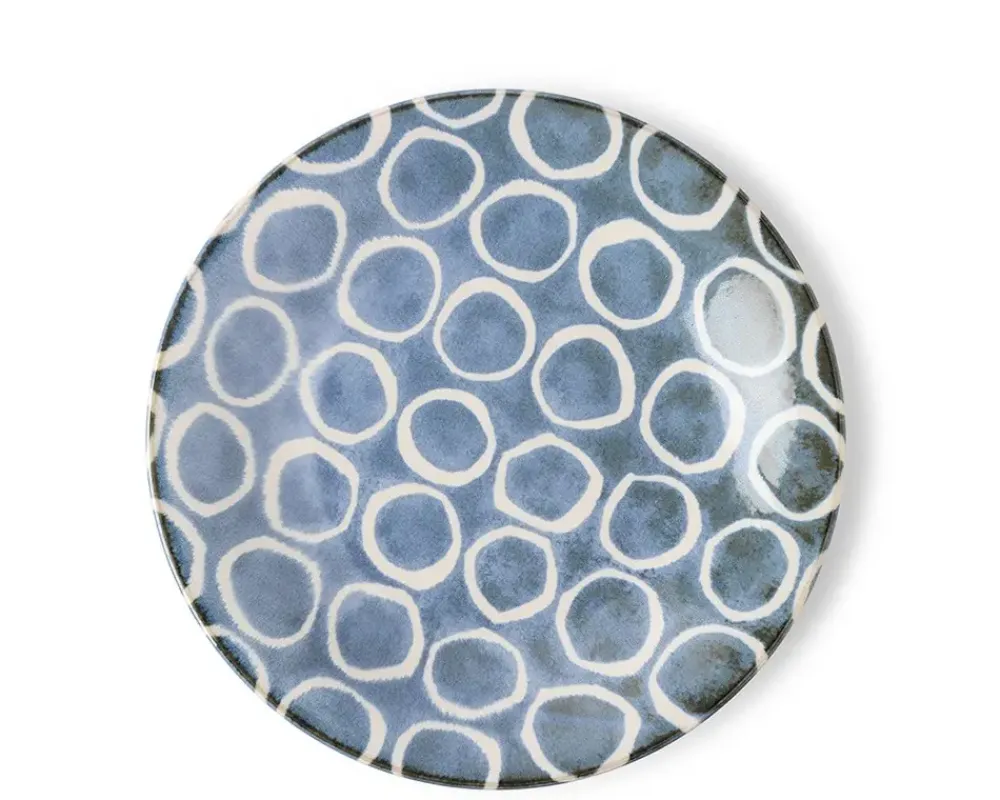 MIYA Company Rustic White Circles 11" Plate Hot