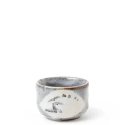 MIYA Company Sake Cup 2.5 Oz. Gray/White New